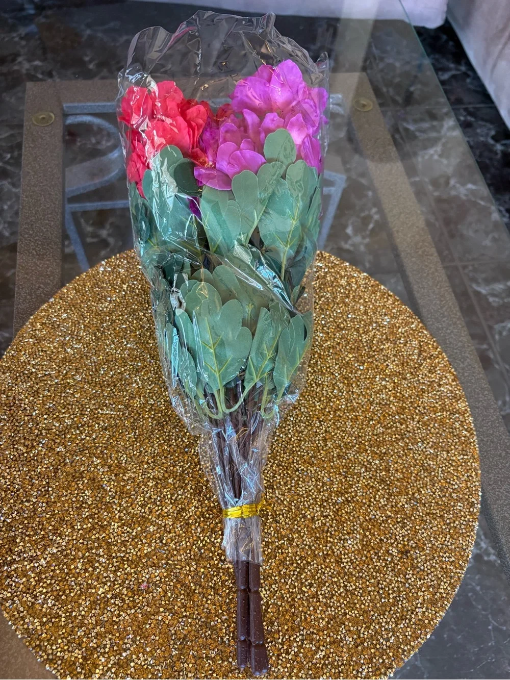 Pink and red NWT Artificial Hydrangea Bouquet for Party Decor